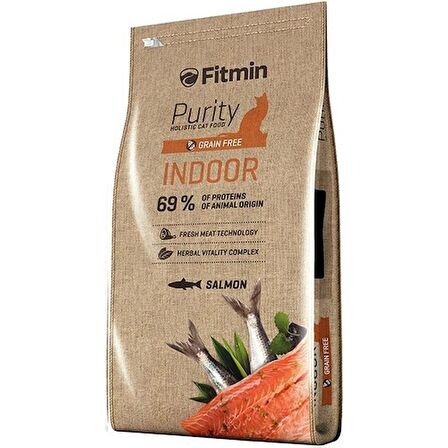 Fitmin Purity Indoor Somonlu Tahılsız Yetişkin Kedi Maması 10 kg