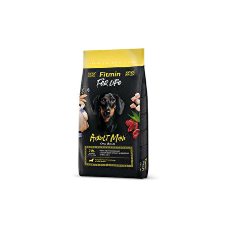 Fitmin Forlife Mini Irklar İçin Kümes Hayvanlı Yetişkin Köpek Maması 2.5 Kg