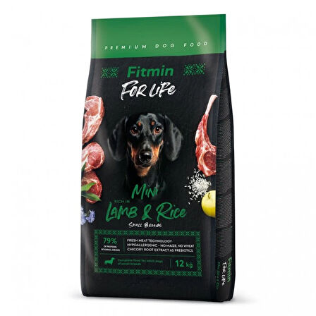 Fitmin Forlife Kuzulu Ufak Irk Yetişkin Köpek Maması 12 Kg