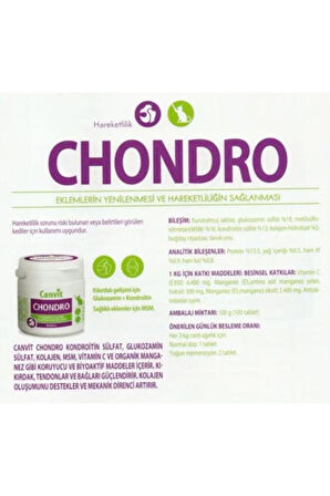 Canvit Chondro Eklem Güçlendirici Kedi Vitamini 100 Gr
