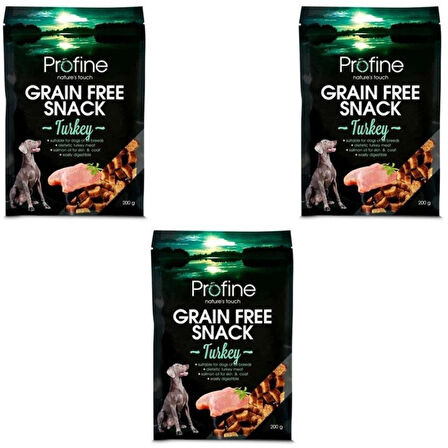 Profine Tahılsız Hindi Atıştırmalık Köpek Ödülü 200 Gr x 3 Adet