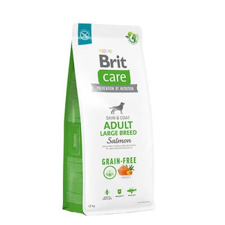 Skin Coat Adult Large Breed Somonlu Büyük Irk Tahılsız Yetişkin Köpek Maması 12 Kg