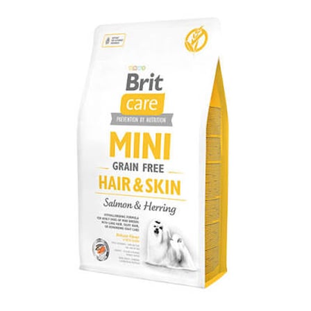 Mini Hair Skin Somonlu ve Ringa Balıklı Küçük Irk Tahılsız Yetişkin Köpek Maması 2 Kg
