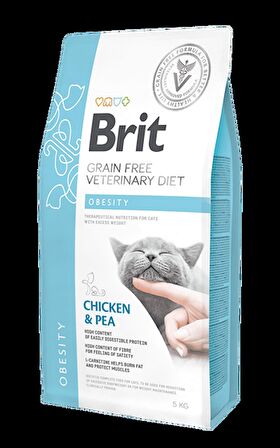 Brit Veterinary Diet Obesity Kilo Kontrolü için Tahılsız Kedi Maması 2kg