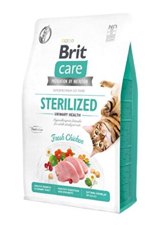 Brit Care Sterilised Tavuk Etli Tahılsız Kısırlaştırılmış Kedi Maması 2 Kg