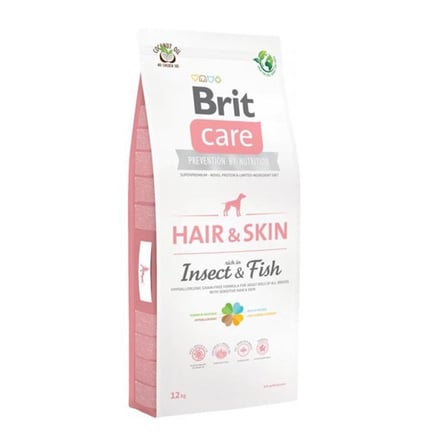 Brit Care Hair Skin Böcek ve Balıklı Yetişkin Köpek Maması 12kg