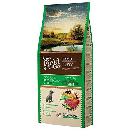 Sam's Field Puppy Hypo-Allergenic Kuzu Etli Düşük Tahıllı Yavru Köpek Maması 13 KG