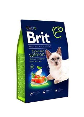 Brit Premium Sterilised Somonlu Kısırlaştırılmış Kedi Maması 8 Kg