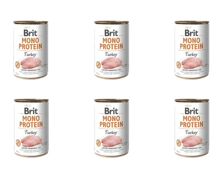 Brit Care Mono Protein Hindi Etli Köpek Konservesi 400 Gr 6'lı Paket