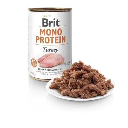 Brit Care Mono Protein Hindi Etli Köpek Konservesi 400 Gr 6'lı Paket