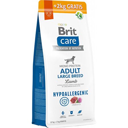 Brit Care Hypo-Allergenic Kuzulu Büyük Irk Yetişkin Köpek Maması 12+2 Kg 