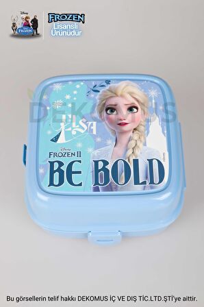 COOL GIRL LİSANSLI FROZEN ELSA BESLENME ÇANTASI VE BESLENME KUTUSU YEMEK SETİ