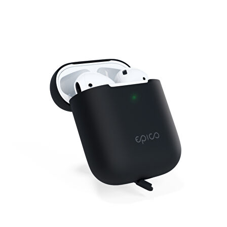 Epico Silikon Kılıf AirPods 2. Nesil - Siyah