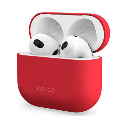 Epico Silikon Kılıf AirPods 3. Nesil - Kırmızı