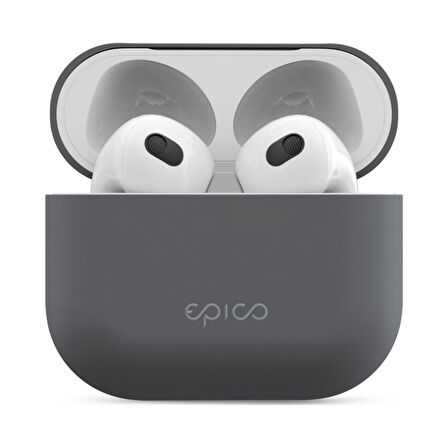 Epico Silikon Kılıf AirPods 3. Nesil - Toz Gri