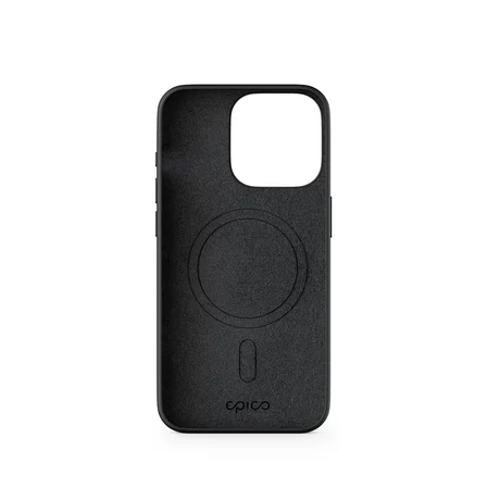 Epico Silikon Manyetik - MagSafe Uyumlu Kılıf iPhone 13 Pro - Siyah