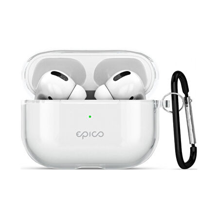 Epico Şeffaf Kılıf AirPods Pro - Beyaz Şeffaf