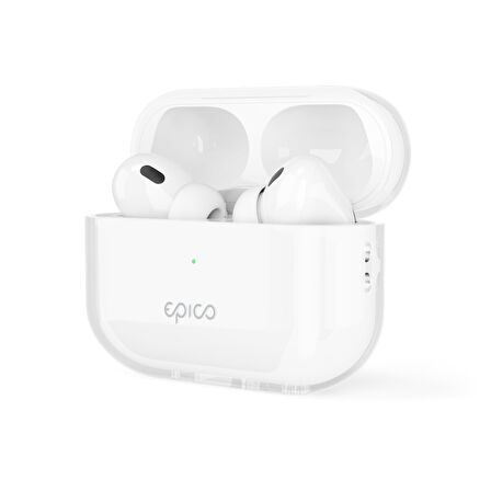 Epico Şeffaf Kılıf AirPods Pro 2 - Beyaz Şeffaf