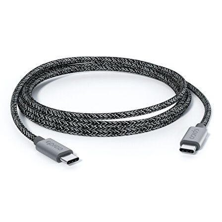 Epico 240W USB-C Örgülü Kablo 2 metre - Uzay Grisi