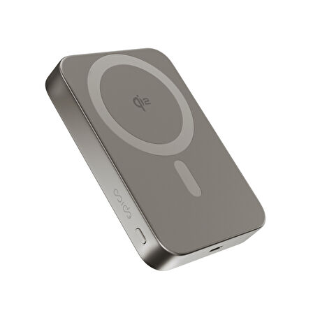 Epico UltraPack Qi2 10000mAh Alüminyum Mag+ Kablosuz Taşınabilir Şarj Cihazı (EM71) - Titanyum