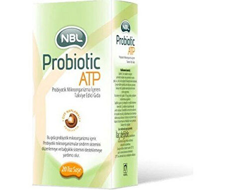 NBL PROBİOTİC PROBİYOTİK ATP TAKVİYE EDİCİ GIDA 20 SAŞE