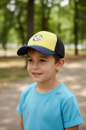 5-8 Yaş Unisex Çocuk Arkası Ayarlanabilir Aksesuarlı Yazlık Taraftar Şapka