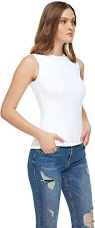 Sıfır Kollu Elastan  Bisiklet Yaka Atlet / Badi 2'li Paket