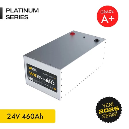 24V 460Ah LiFePO4 Platinum Series Bluetooth'lu Lityum Demir Fosfat Akü/Batarya