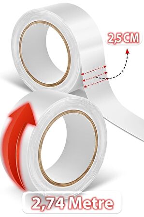 True Tape SuperTape Protez Saç Bandı Rulo "1x3 Yards" (2.5 cm-2,74m)