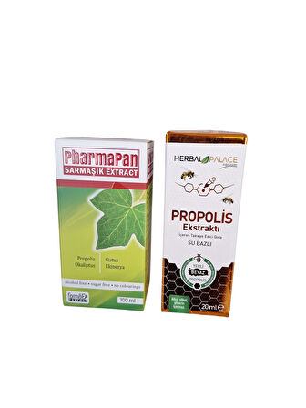 SARMAŞIK EKSTRAT 100ML + PROPOLİS EKSTRAT(ÖKSÜRÜK KESİCİ & AKCİĞER DETOX)