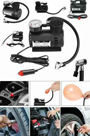 Taşınabilir Hava Kompresörü, 12 V 300 PSI Araba Lastikleri Için Hava Kompresörü Lastik Şişirme
