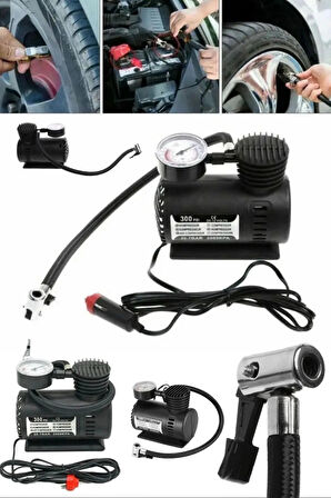 Taşınabilir Hava Kompresörü, 12 V 300 PSI Araba Lastikleri Için Hava Kompresörü Lastik Şişirme