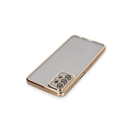 Samsung Galaxy A23 4G Kılıf Razer Lensli Silikon - Gold