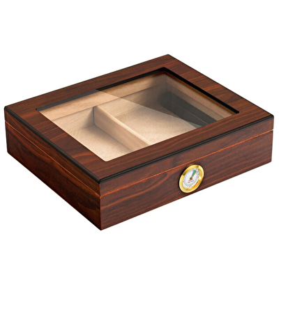Falconetti Kahverengi Camlı Humidor Puro Kutusu rc06khv