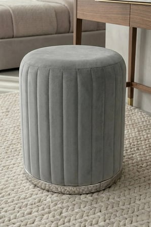 Long Line Grey - Silver Puf
