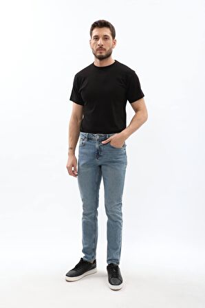 Erkek Likralı Slim Jean Pantolon