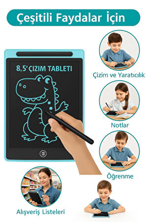 8.5” Çocuk Çizim Tableti ile Eğlence ve Eğitim Bir Arada 