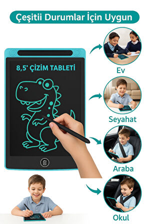 8.5” Çocuk Çizim Tableti ile Eğlence ve Eğitim Bir Arada 