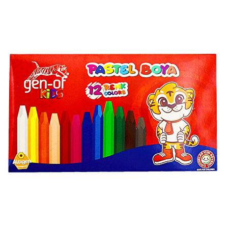 Gen-Of Kuru Boya 12 Renk +Pastel Boya 12 Renk