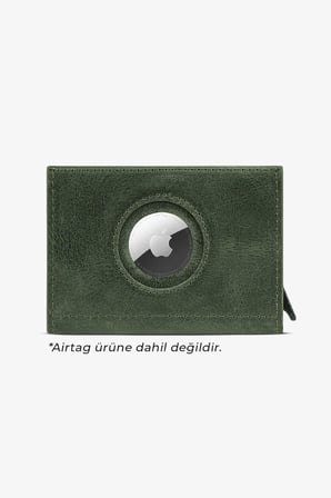 Airtag Mekanizmalı Cüzdan - Yeşil