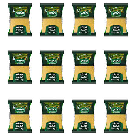 1 Kg. x 12 Adet Yazar Köftelik Bulgur 