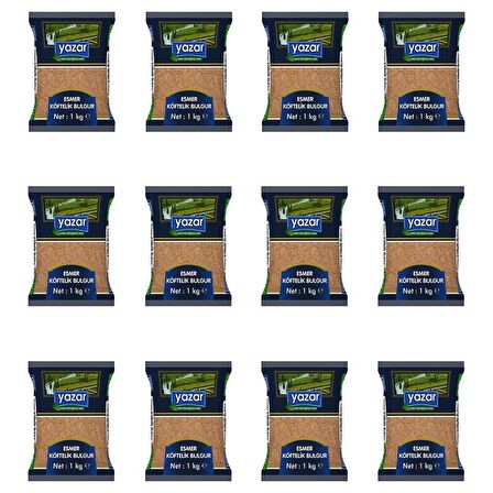 Yazar Esmer Köftelik Bulgur 1 Kg. x 12 Adet