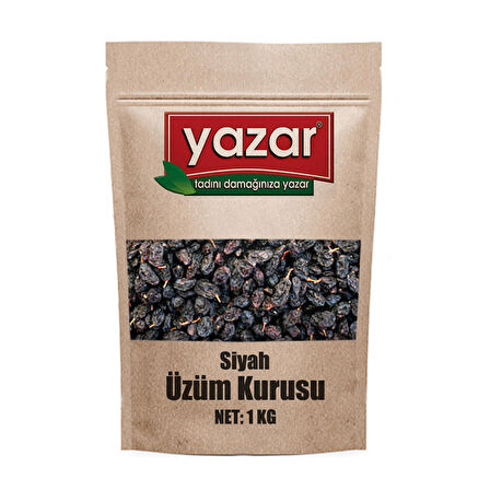 Yazar Kuruyemiş Siyah Üzüm Kurusu  1 Kg