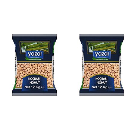 Yazar Koçbaşı Nohut 2 Kg. x 2 Paket