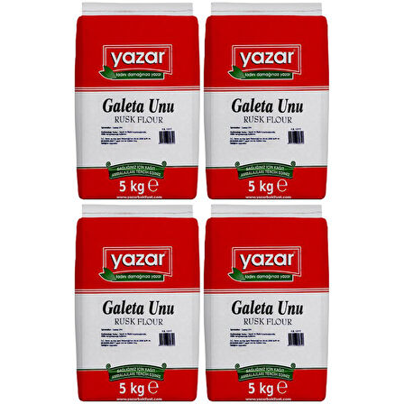 Yazar Sade Galeta Unu 5 Kg x 4 Paket 