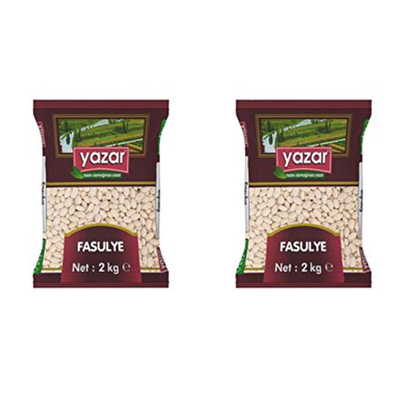 Yazar Kuru Fasulye 2 Kg. x 2 Paket