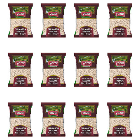 Yazar Dermason Fasulye 1 Kg. x 12 Paket