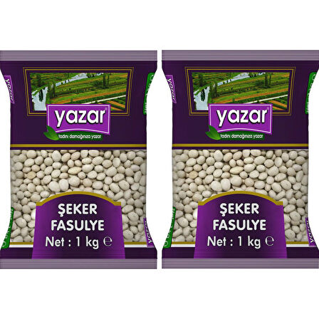 Yazar Şeker Fasulye 1 Kg. x 2 Paket