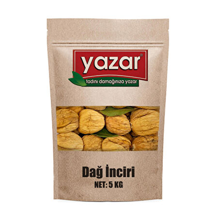 Yazar Kuruyemiş Dağ İnciri  5 Kg