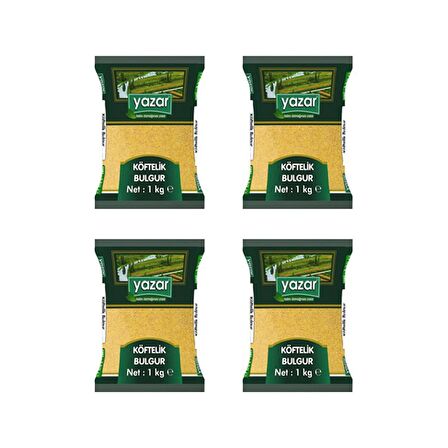 Yazar Köftelik Bulgur 1 Kg. x 4 Adet